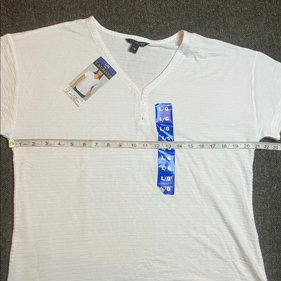 NWT Talbots Women's White Short Sleeve Top sz L - Picture 5 of 7